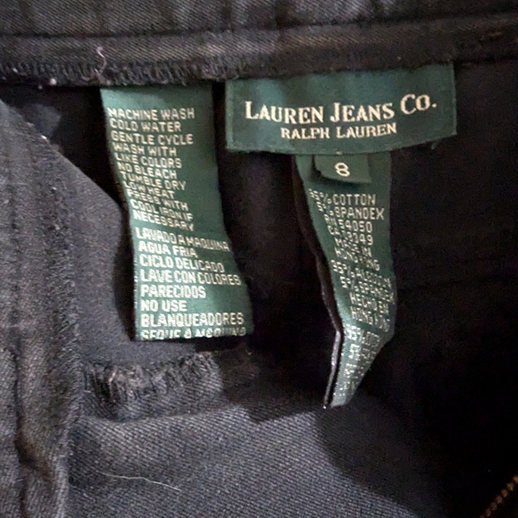 Lauren Jeans Size 8 Black Jeans - Picture 2 of 3